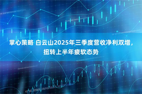 掌心策略 白云山2025年三季度营收净利双增，扭转上半年疲软态势