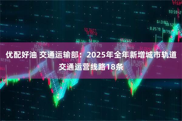 优配好油 交通运输部：2025年全年新增城市轨道交通运营线路18条